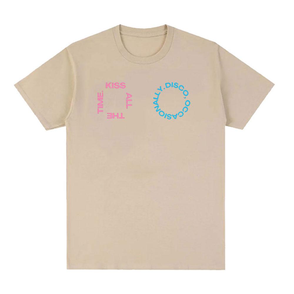 Harry Styles Tshirt Kiss All The Time Disco Occasionally Tour 2026 Print Tshirts Unisex Women Harajuku Oversized Cotton Y2K Tees