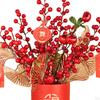 Artificial Floral Pot Chinese Collectible Party Decor Decorative Desk Ornament Decoration Year