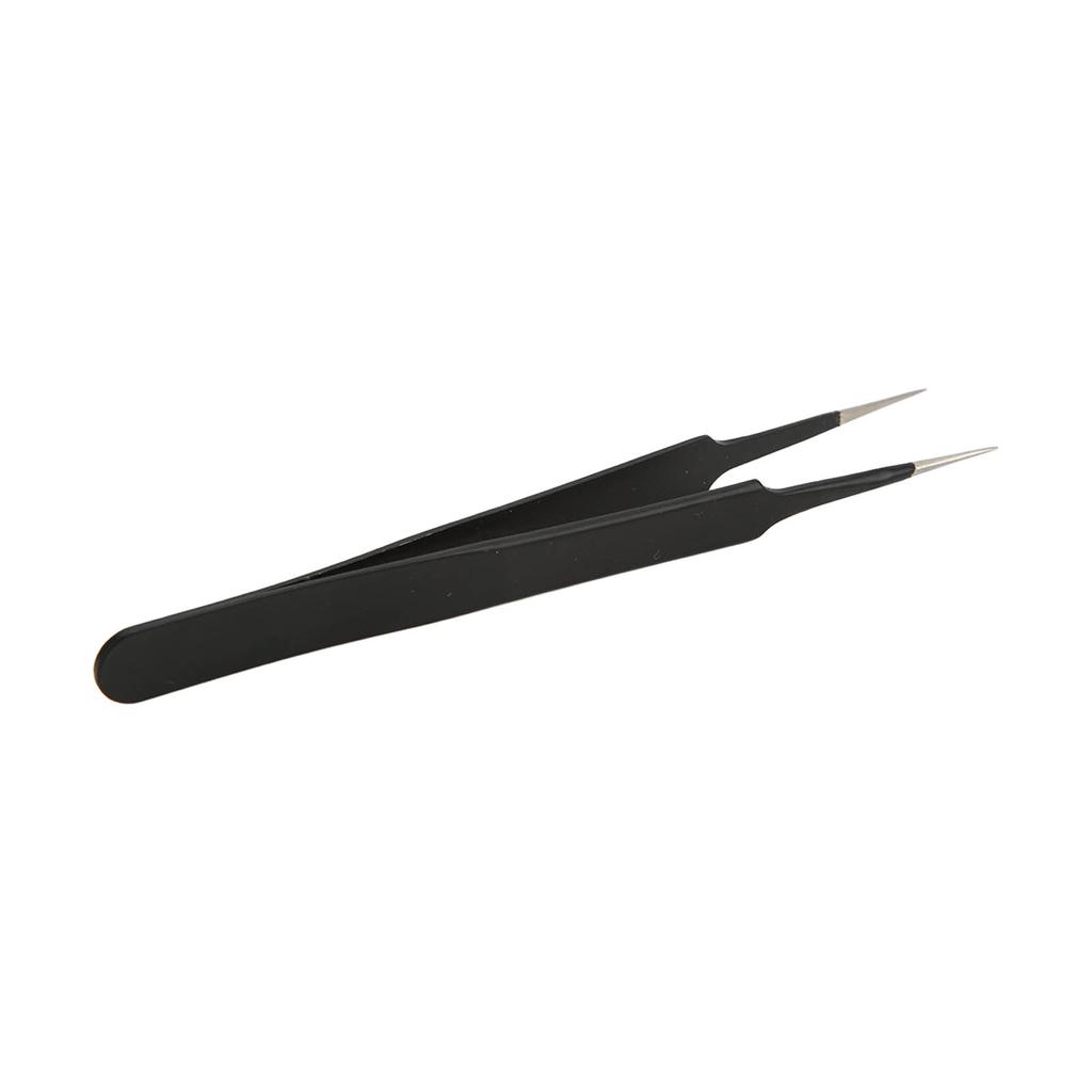 BEST B204ESD Flat Tip Tweezers Advanced Antistatic Acid Resistant Toughened Precise Tweezers