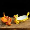 High end sashimi plate Buffet Japanese tableware Resin dry ice plate Seafood hot-pot restaurant artistic conception dish plate