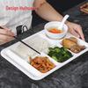 Hui Huang Melamine Six-Compartment Meal Tray