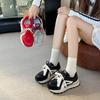 Red platform women's heightening shoes summer and autumn new casual sports little white shoes