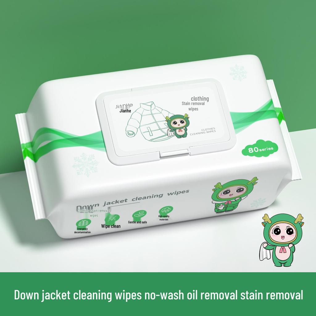 Disposable Water-Free Down Jacket Cleaning Wipes
