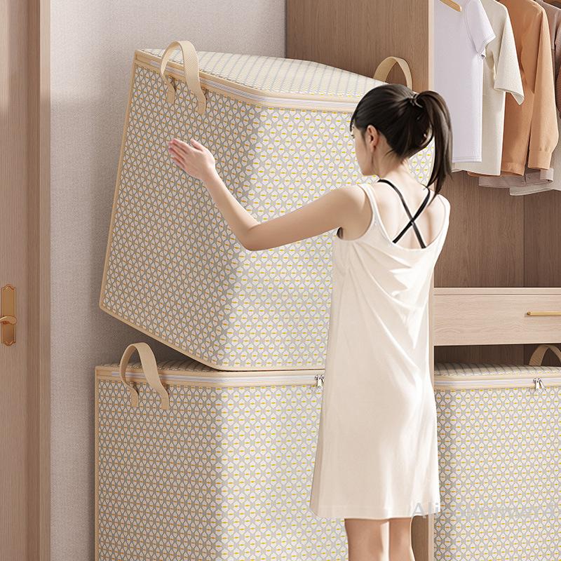Borsa Portaoggetti Extra Large - Borsa Multifunzionale per Biancheria da Letto, Vestiti e Biancheria Intima con Cerniera, Borsa Sottoletto