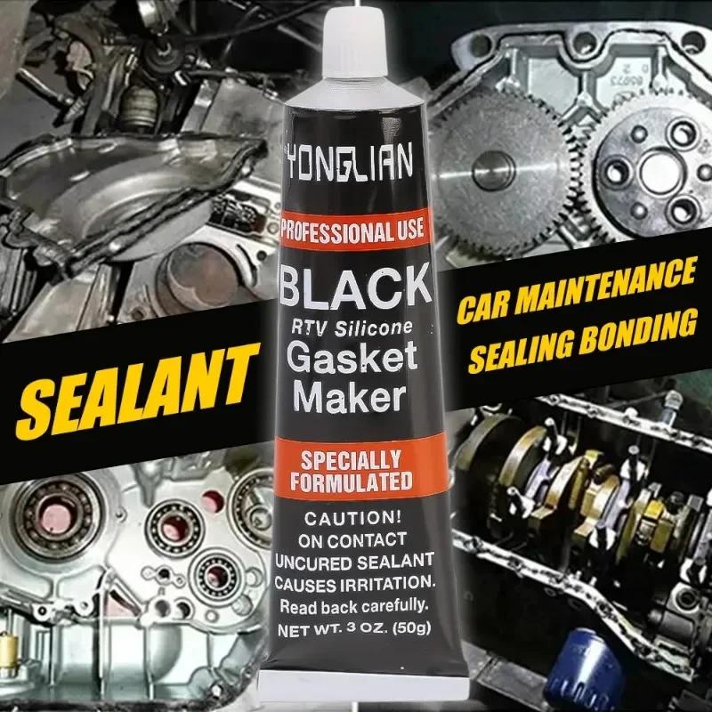 50ml automobilový těsnící tmel Tekutý těsnící tmel Těsnění motoru Těsnění černé kapaliny Těsnění odolné proti oleji