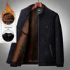 Manteau d'hiver en laine chenille velours pour homme - Veste chaude pour la mi-saison