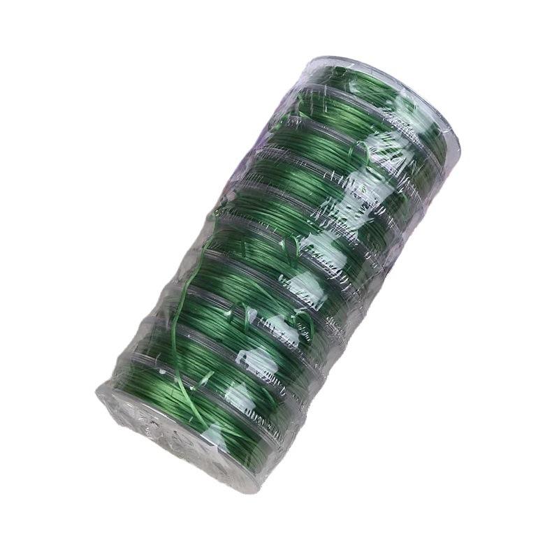 10M flat crystal line bead elastic line 0.8mm mini color elastane elastic rope DIY accessories beaded cable