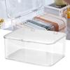 Desk Storage Box Plastic Large Capacity Dustproof Multi Functional Phone Case Storage Holder with