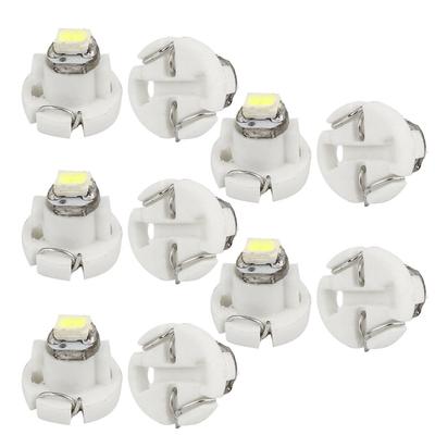 LED Dashboard Lamp Wedge Bulb with Built-in SMD 3020 T3 Car White 10 Pack