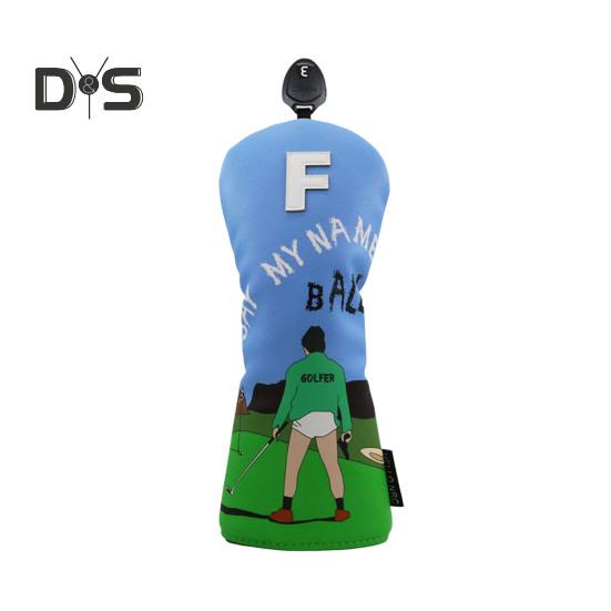 

Чехлы для гольф-клюшек из искусственной кожи с мультяшным принтом, чехлы для головок паттеров для гольфа, гибридные чехлы для гольф-клюшек, аксессуары для драйверов, фервей, вудс 3