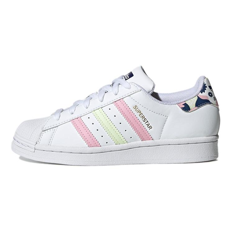 (GS) adidas Originals Superstar White Floral Kids GY3330 EU 35⅔