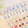Pairs of 20 Earrings for Girls Star Plant Shape Non-pierced Earring for Teen