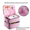 Nagellack Aufbewahrungsbox Doppelschichtige Tragetasche Nagellack Tragbare Organizer Tasche Stoßdämpfung Nagelset Zubehör
