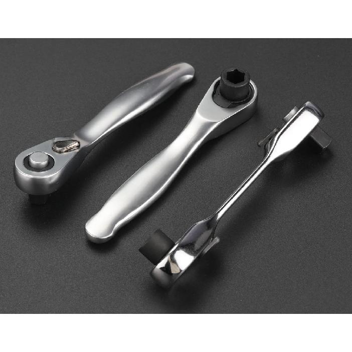 Bicycle Mini Socket Ratchet Wrench 72-tooth Double Ended Optional Screwdriver Hex Torque Spanner Car &Bike Quick Repair Tool