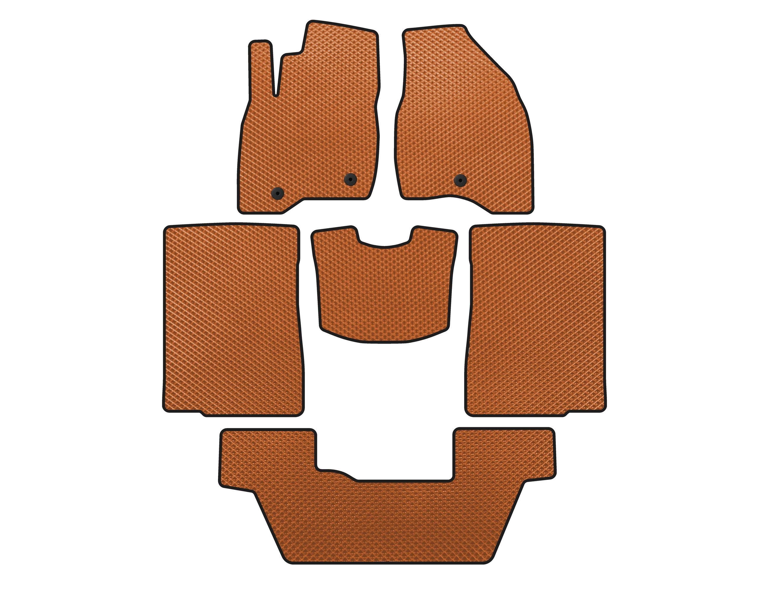 

EVA mats (2015-2017, 3 rows, 7-seater, Orange) for Ford Explorer