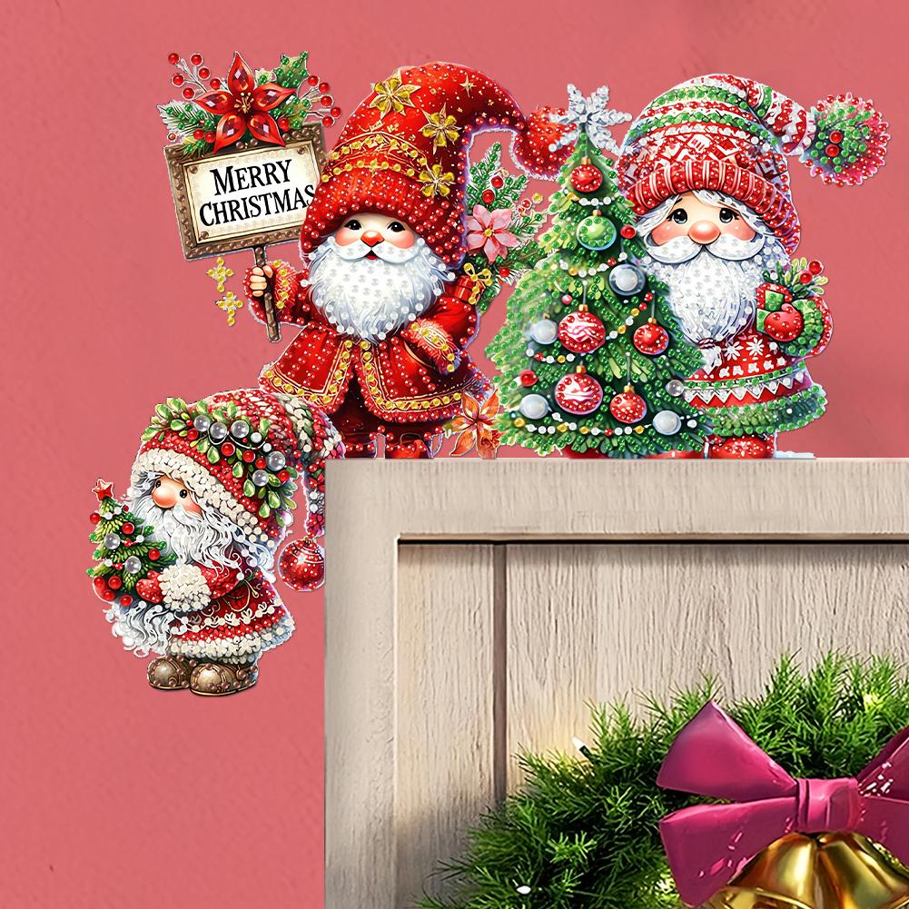 

DIY Xmas Diamond Painting Wooden Home Door Decoration for Feiend Gifts (Gnome) United States