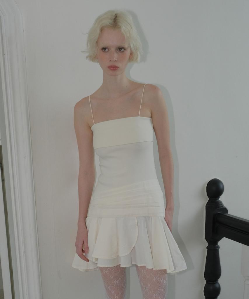 Kyuliti C Ruffle Sleeveless Dress_Ivory