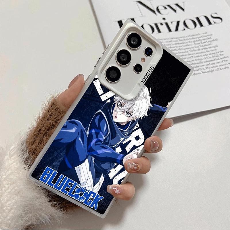 

Blue L-Lock Nagi Seishiro Soft Phone Case for Samsung Galaxy S24 S25 FE S26 Edge S23 Ultra S22 Plus S21 + Shockproof Cover Back Samsung S24 Plus
