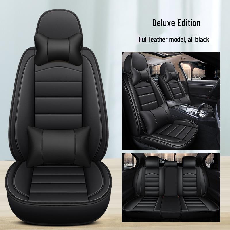 Universal Nappa Leather Car Seat Cushion – Full Coverage for Five-Seaters