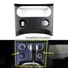 For NISSAN 2008-2015 QAHAQI CD Panel Air Conditioning Control Switch  Panel Cigarette Lighter Trim Cover Plate