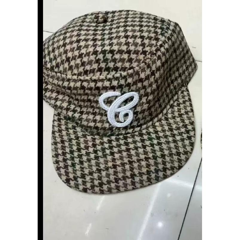 American-style letter embroidered baseball cap for women, two-tone, flat top, wide brim, large head circumference, makes face look smaller, trendy
