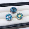 10mm Big Natural Round Pearl Fashion Ring DIY 925 Silver Holder Setting Fine Wedding Jewelry for Women