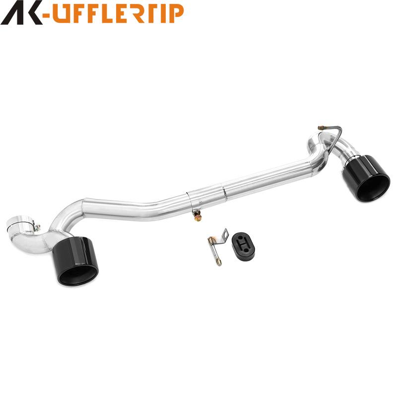 BMW E90/E92/E93 320i/330i/325i Dual-Outlet Black Stainless Steel Tailpipe for MT Conversion