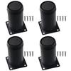 Furniture Hardware 4 Inch Furniture Legs Stainless Steel Black Metal Cabinet Legs Table Leg Extenders Sofa