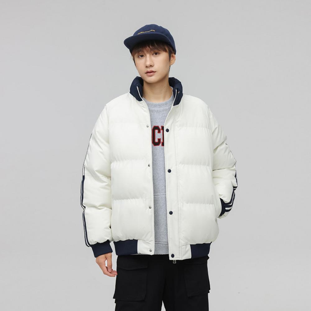 Cotton-padded Clothes Are the Same for Men and Women, and the New Winter Thickened Warm Stand-up Collar Windproof Cotton Jacket.
