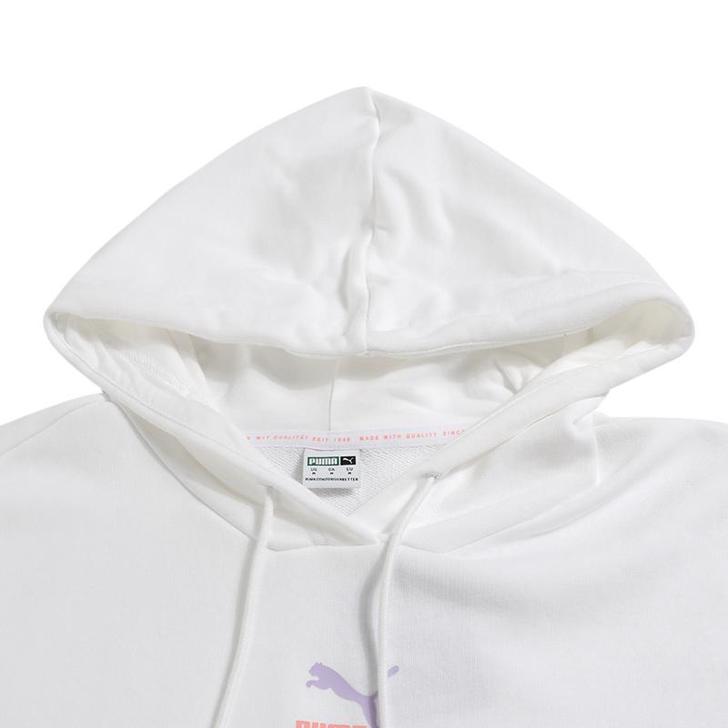 Puma Printed Knit Hoodie Women hoodies White 531244-02