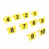 Evidence Markers Vibrant Yellow Acrylic Detective Scene Number ID Marker Tents for Parties Role Playing Activities