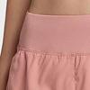 Nike Solid Color Logo Print Elastic Waist Training Straight Leg Shorts Women Shorts Pink 895810-685