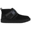 UGG Neumel Snapback Buckle Fleece Lined Snow Boots Black Sneakers 1118570-BLK