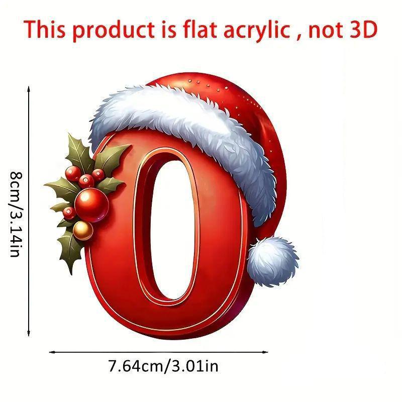 1 ks Digitální přívěsek Vánoční dekorace Vánoční stromek Závěsné ozdoby DIY Domácí nástěnná dekorace Nový rok Navidad Školní taška Příslušenství