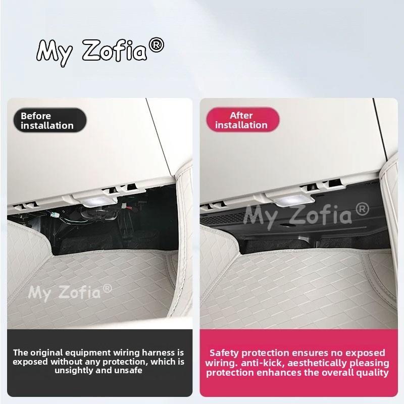 Car Front Passenger Side Kick Panel Anti-Scratch Guard Board Interior Protective Cover Accessories For GWM Ora 5 2025 2026 2027