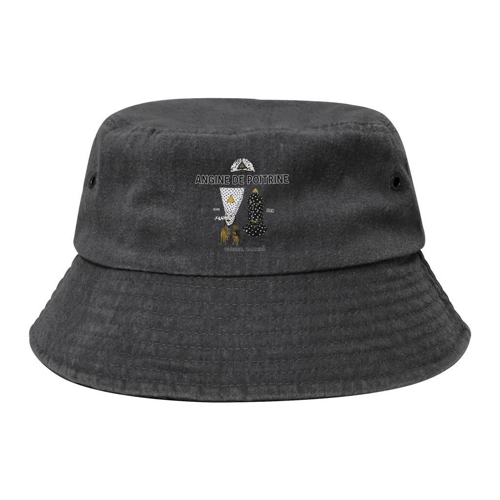 Cappello a secchiello Rock Angine de Poitrine Band per Ragazza Vocation Lavato Usurato Cappello da Sole Protezione UV per Cappelli da Pesca Copricapi