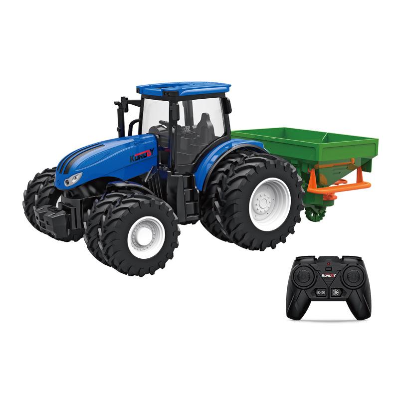 Alloy Remote Control Farmer Tractor Simulation Engineering Vehicle Electric Toy Farm Transport Vehicle 2.4G Remote Contro Vehicl