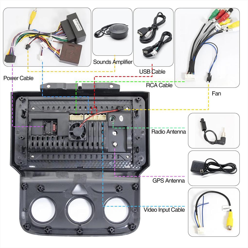 9inch Android Car Radio For Dodge Ram 1500 2500 3500 2013-2018 Carplay Car Stereo Android 13.0 Radio GPS Multimedia Video Player