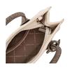 Michael Kors Mirella Logo Gold Hardware Calf Leather Tote Bag Shopping Bag Shoulder Handbag Small Women's Light Cream