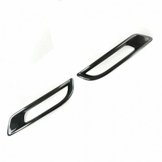Carbon Fiber Rear Fog Light Bumper Lamp Cover Trim For Honda CRV CR-V -