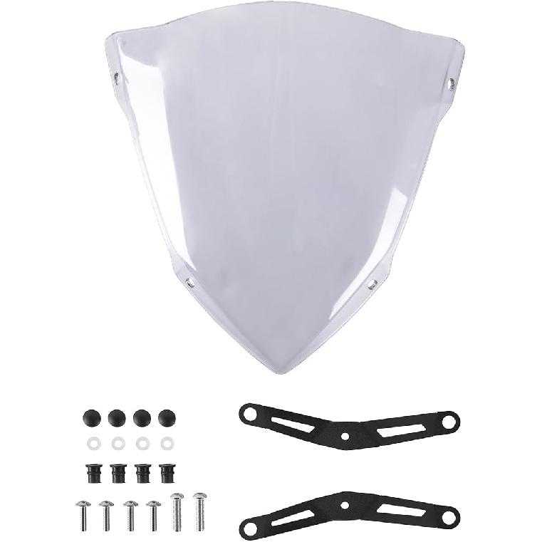 Motorcycle Front Windshield Windscreen Compatible with Yamaha MT-03 MT-25 2020 2021 2022 2023 2024 Wind Screen Fairing Deflector Protector (Light