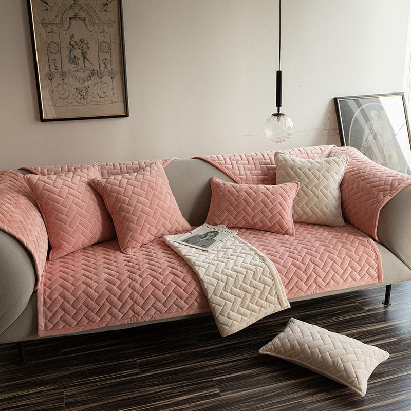 

Зимняя плюшевая подушка для дивана, модный цвет, чехол для дивана, полотенце, ткань, нескользящая подушка для сиденья 90*160