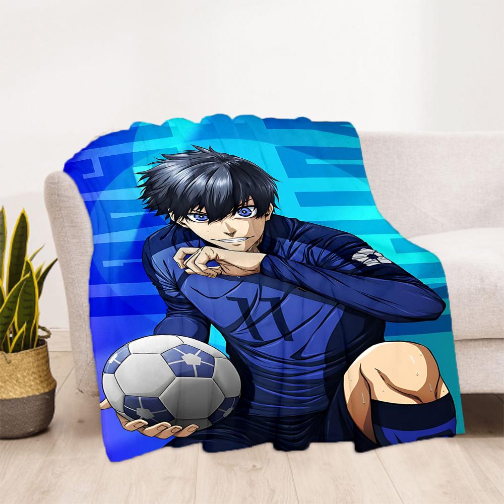 1pc Soccer Player Action Outdoor Blanket, Soft And Comfortable Blanket, Casual Warm, Camping Travel Blanket, Birthday Gift. M714020