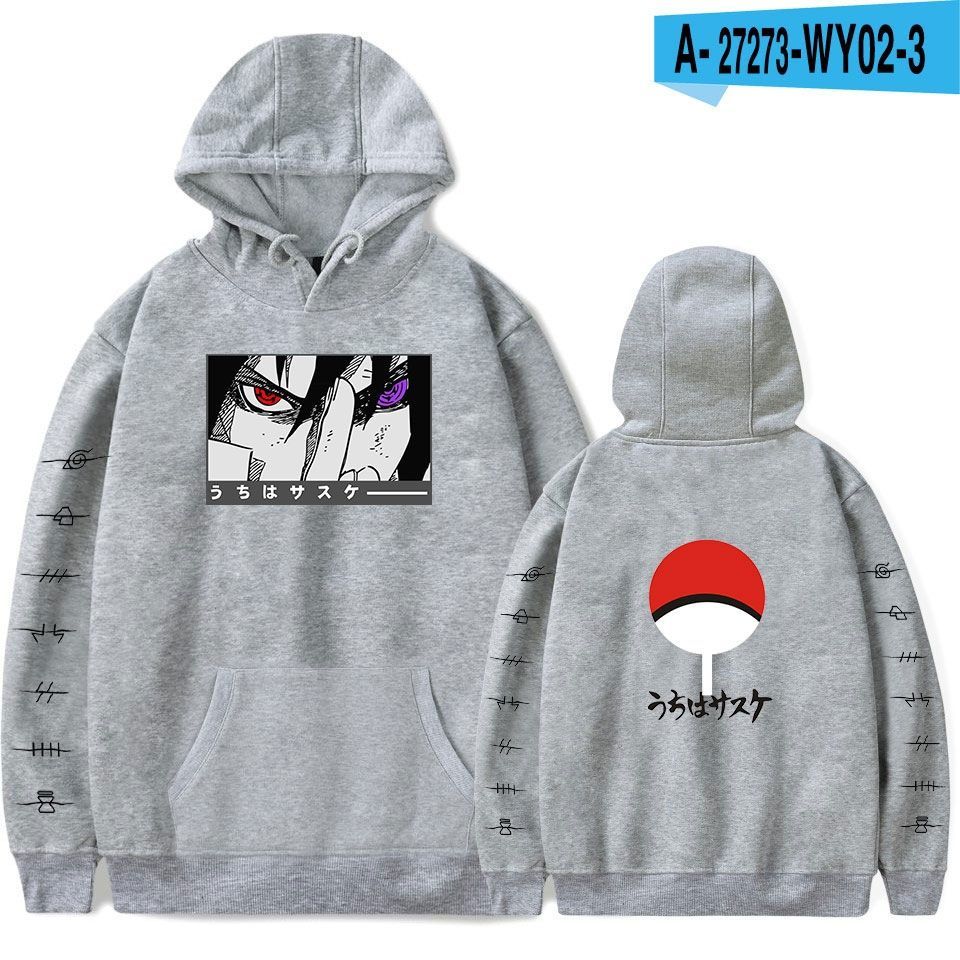 Japanese Anime Naruto Hoodies Men Kawaii Harajuku Manga Graphic Uchiha Itachi Sasuke Printed Streetwear Sweatshirts Unisex Pullovers Tops