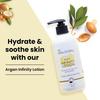 The Skin Story Arganowy Balsam do Ciała Infinity dla Skóry Suchej, Długotrwałe Nawilżenie, i Przeciwdziałający Starzeniu z Olejem Arganowym, Masłem Shea i 280ml