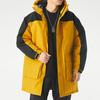 Adidas Large Pocket Outdoor Windproof Mid-Length Hooded Long Sleeve Coat Down Jacket Men Outerwear Han-Jade White-Gold GN9833