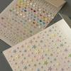 Colorful Dopamine Star Heart Nail Sticker Self-Adhesive Nail Diamond Sticker Decals Y2K Summer Manicure Makeup Decorations