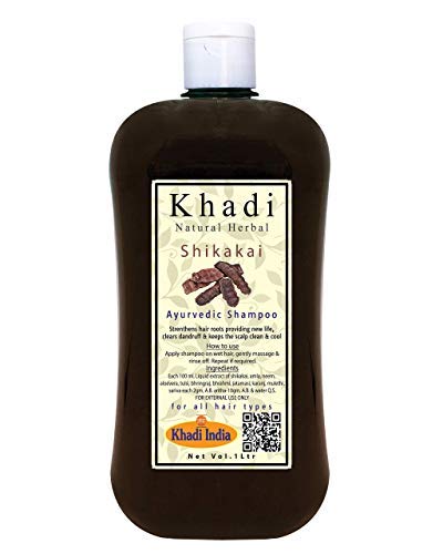 Khadi Natural Herbal Shikakai Shampoo for Men and Women 1000ml