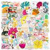 50Pcs Aesthetic Gilding Stickers Water Bottles Laptop Notebook Phone Case Waterproof Cute Ins Vsco Stickers For Teens Girls Kids