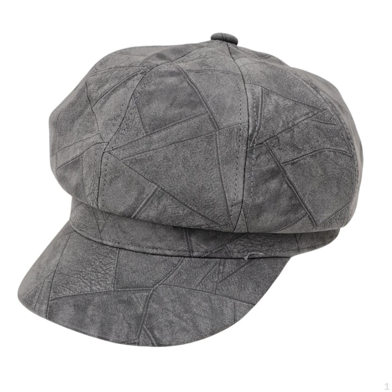 

Duckbill Cap Clothing Accessories Octagonal Hat for Travel Party Daily Women сірий колір
